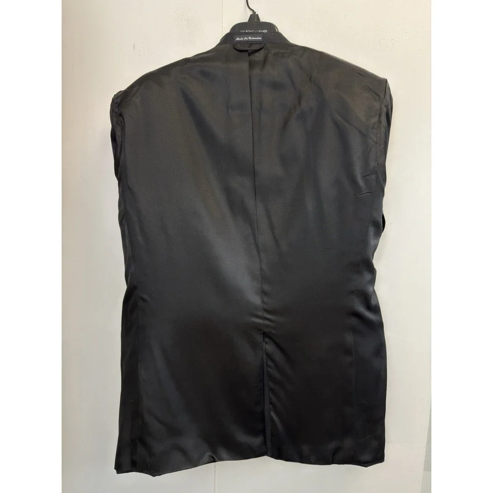 Roundtree & Yorke Men's 42R Jacket Blazer Worsted‎ Wool Navy Blue Twill Vented